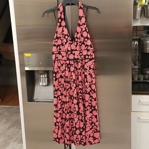 💕MAXANDCLEO💕 Pattern Halter Midi Dress